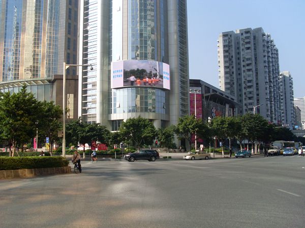 廣州中石化大廈led室外全彩（cǎi）顯示屏（píng）