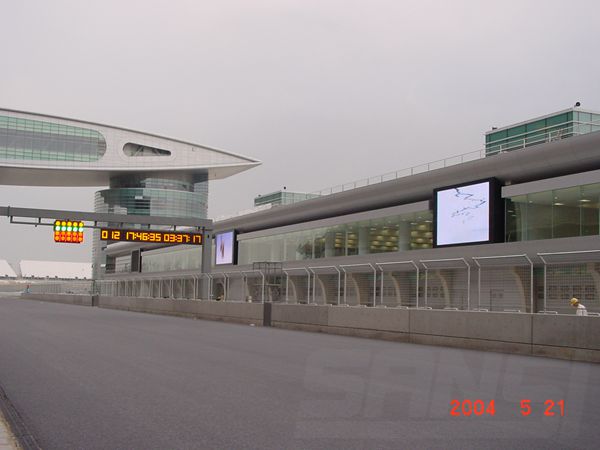 上海F1賽（sài）車場室內led全彩顯示屏