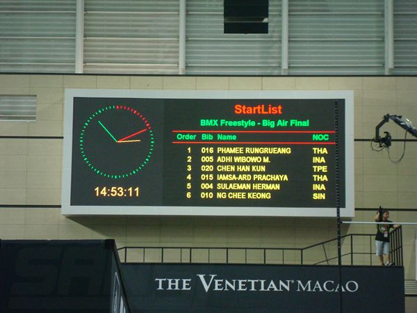 澳門科（kē）技大學體（tǐ）育場全彩led室內顯示屏