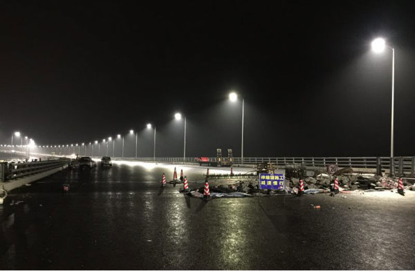 南沙大橋·色多多AV导航施工現場