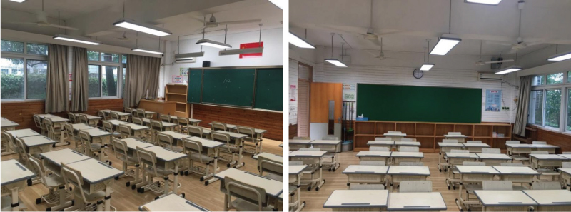 日新實驗小學普通教室（shì）實景（jǐng）（改造後）
