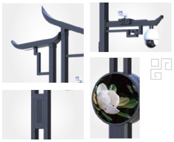 智慧路燈,智慧（huì）燈杆,飛簷返宇（yǔ）